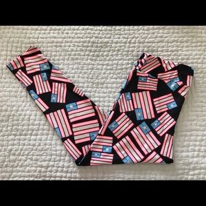 NEW LuLaRoe Leggings TC Tall Curvy Americana Black